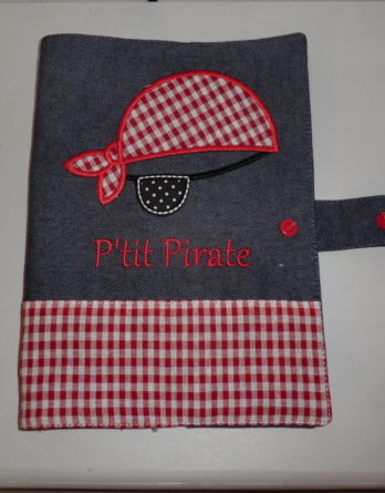 protège carnet de santé "p'tit pirate"