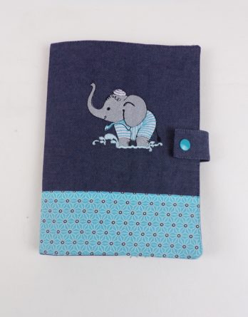 protège carnet de santé éléphant