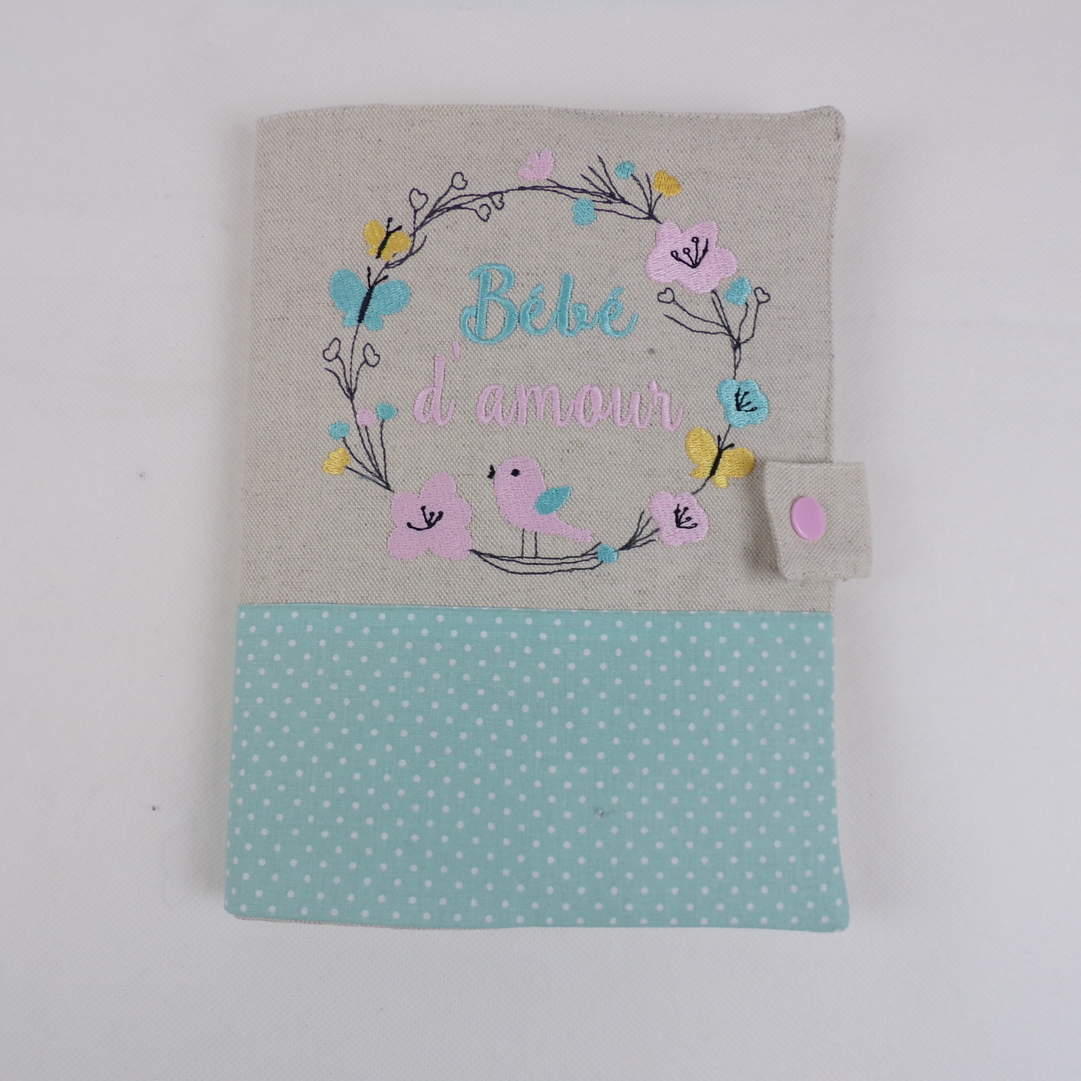 protège carnet de santé oiseau Bébé d'amour