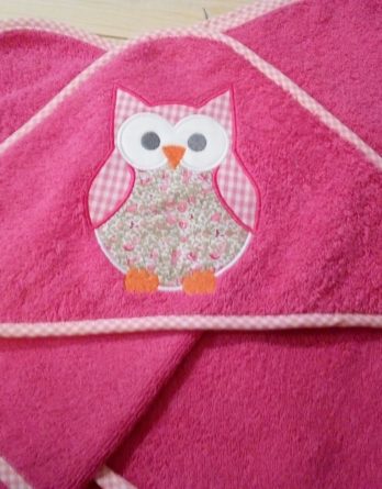 Maxi cape de bain chouette