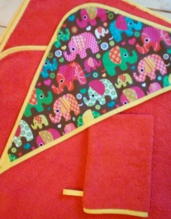 Maxi cape de bain Eléphant