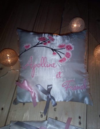 Coussin d’alliance Apolline et Franck