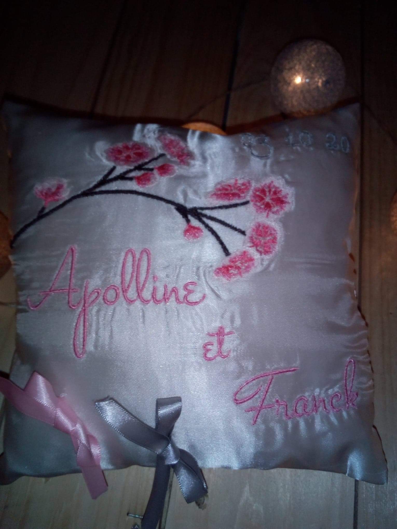Coussin d’alliance Apolline et Franck – Image 2